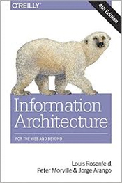 Boekomslag Information Architecture, met een ijsbeer op de cover